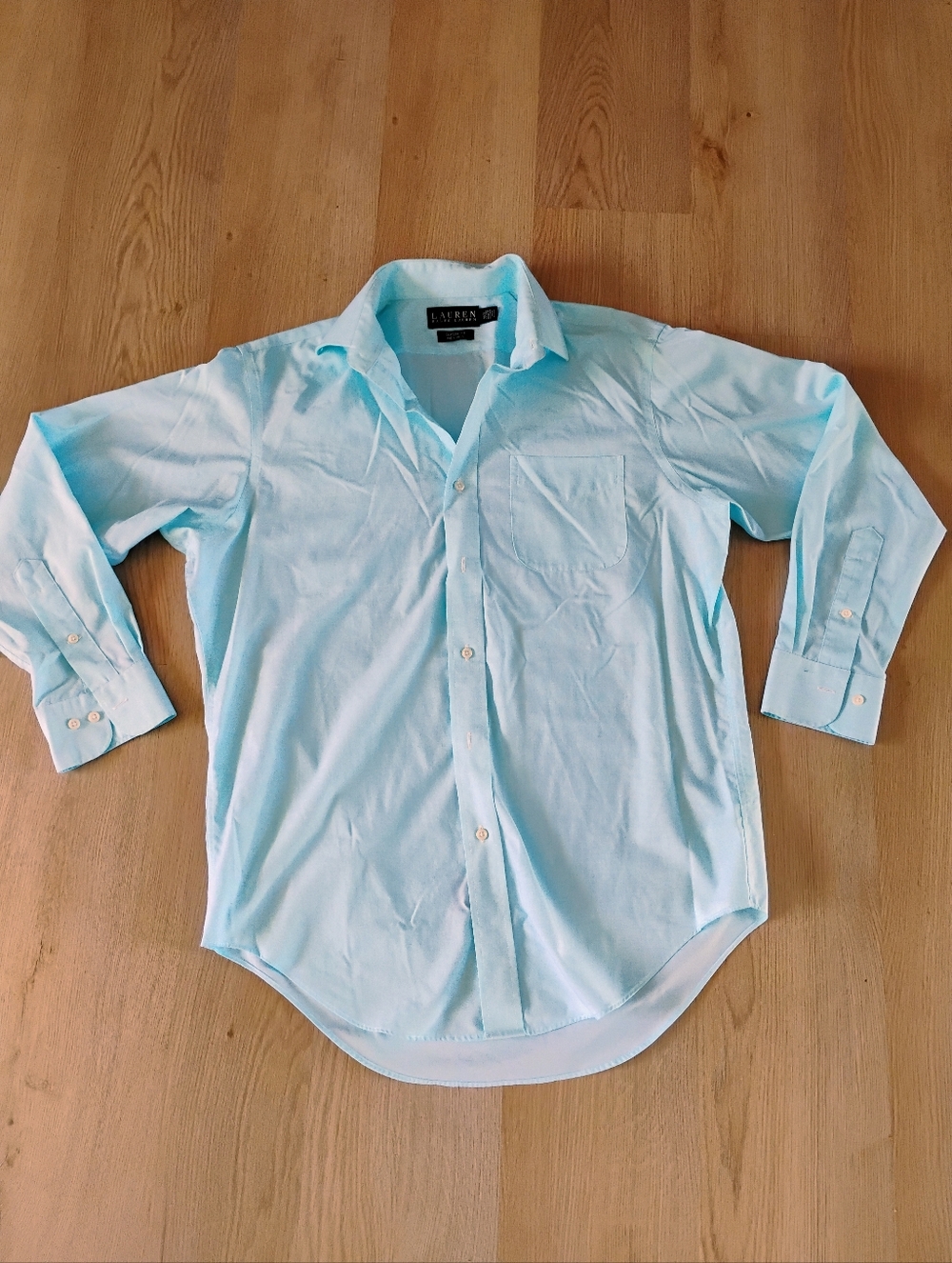 Ralph Lauren Light Blue Cotton Button-Down Shirt